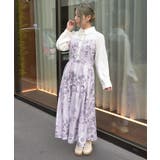 チェーン付アートローズ柄ワンピース | axes femme | 詳細画像13 