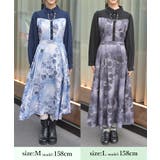 チェーン付アートローズ柄ワンピース | axes femme | 詳細画像14 