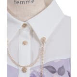 チェーン付アートローズ柄ワンピース | axes femme | 詳細画像28 