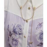 チェーン付アートローズ柄ワンピース | axes femme | 詳細画像7 