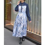 チェーン付アートローズ柄ワンピース | axes femme | 詳細画像9 