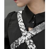 スネークベルトロングワンピース | axes femme | 詳細画像10