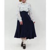 サックス | ハイウエストドッキングワンピース | axes femme