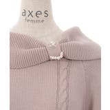 リボン襟ニットミニワンピ | axes femme | 詳細画像7