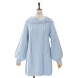 サックス | リボン襟ニットミニワンピ | axes femme