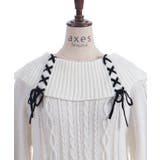 レースアップニットチュニック | axes femme | 詳細画像16