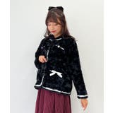 黒 | リボンデザインファージャケット | axes femme