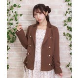 モカ | Wレースアップテーラージャケット | axes femme