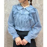 ブルー | シアー×チュールブルゾン | axes femme
