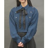 紺 | 連ボタンデザインブルゾン | axes femme