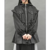ミリタリーフーディーブルゾン[品番：IGAW0005667]｜axes femme