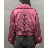 レースアップライダースジャケット | axes femme | 詳細画像3