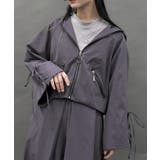 パープル | フーディーショートブルゾン | axes femme