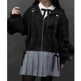 黒 | ベルトデザインブルゾン | axes femme