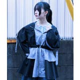 グレー | ジャカード切替ブルゾン | axes femme