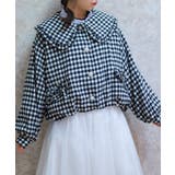 黒 | ビッグ衿バルーン起毛ブルゾン | axes femme