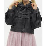 リボン付きデニムジャケット | axes femme | 詳細画像1 