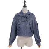 リボン付きデニムジャケット | axes femme | 詳細画像10 