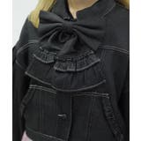 リボン付きデニムジャケット | axes femme | 詳細画像8 