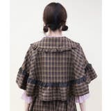 レース重ねリボンタイ付ケープ | axes femme | 詳細画像3 