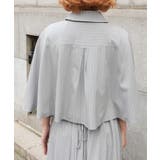 バイカラーリボン付きケープ | axes femme | 詳細画像3 