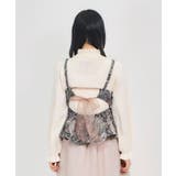 バックリボンペプラムビスチェ | axes femme | 詳細画像3