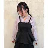 黒 | バックリボンペプラムビスチェ | axes femme