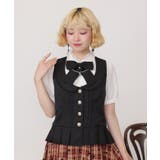 黒 | イレヘムプリーツベスト | axes femme