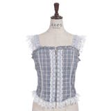 チェックレースフリルビスチェ | axes femme | 詳細画像14 