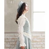 チェックレースフリルビスチェ | axes femme | 詳細画像2 