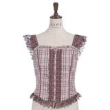 チェックレースフリルビスチェ | axes femme | 詳細画像22 