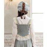 チェックレースフリルビスチェ | axes femme | 詳細画像3 