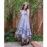 チェックレースフリルビスチェ | axes femme | 詳細画像7 