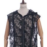 フード付ドロストレースベスト | axes femme | 詳細画像9