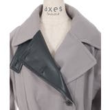異素材切替ロングコート | axes femme | 詳細画像12