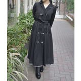 黒 | フード付トレンチコート | axes femme