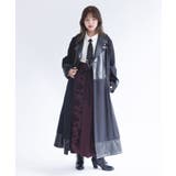 チェーン付異素材切替コート | axes femme | 詳細画像11 