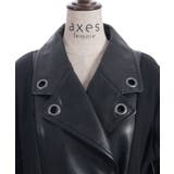 チェーン付異素材切替コート | axes femme | 詳細画像16 