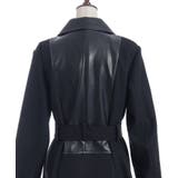 チェーン付異素材切替コート | axes femme | 詳細画像17 