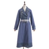 チェーン付異素材切替コート | axes femme | 詳細画像18 