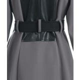 チェーン付異素材切替コート | axes femme | 詳細画像30 