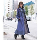 チェーン付異素材切替コート | axes femme | 詳細画像5 