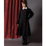 黒 | Wレースアップトレンチコート | axes femme