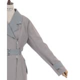 チェーン付バイカラーコート | axes femme | 詳細画像22
