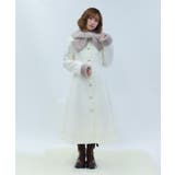 生成り | ファーティペ付ロングコート | axes femme