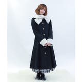 黒 | ファーティペ付ロングコート | axes femme