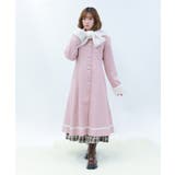 ピンク | ファーティペ付ロングコート | axes femme