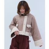 モカ | フェイクスエード×ボアコート | axes femme