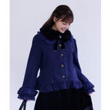 紺 | ローズリボン付フリルＣＯ | axes femme