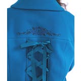 刺繍入ジャカード切替コート | axes femme | 詳細画像12 